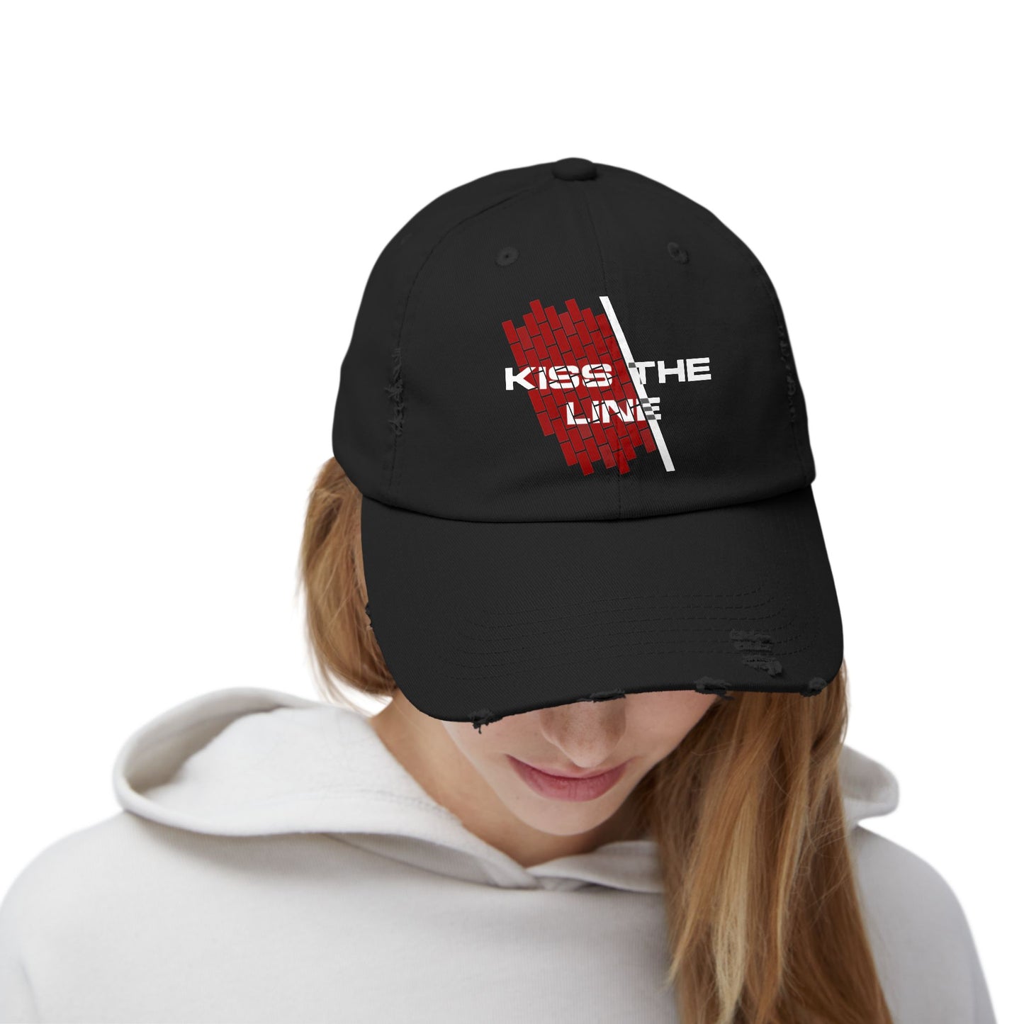 Kiss the Line - Vintage Style Cap