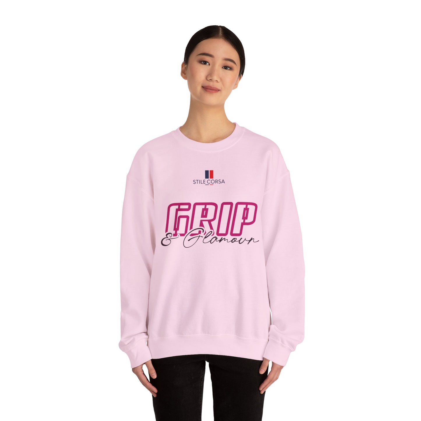 Pink 'GRIP & Glamour' Crewneck