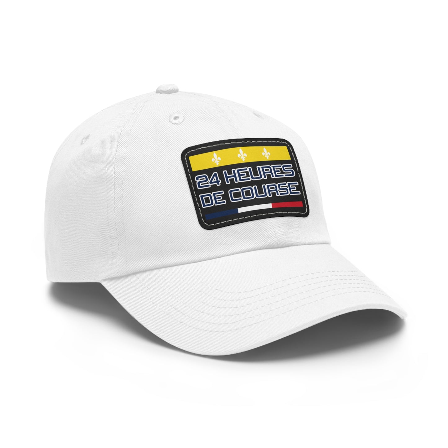 24 Heures de Course Vintage Style - Leather Patch Cap