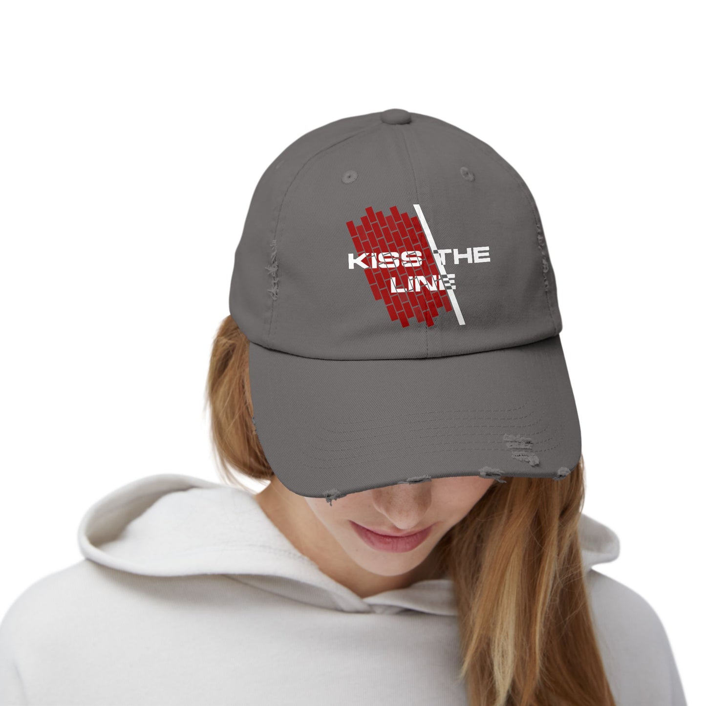 Kiss the Line - Vintage Style Cap