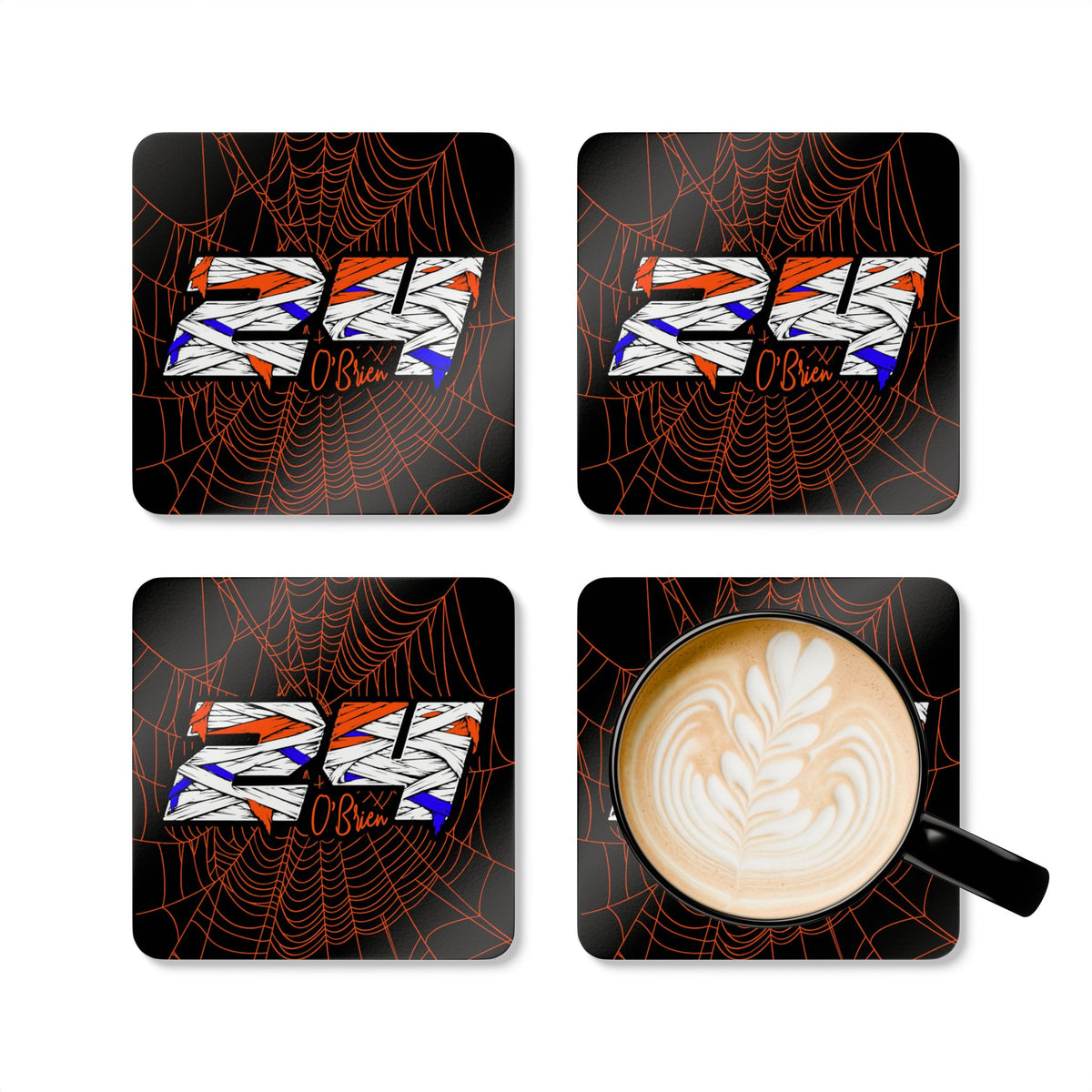 O`Brien #24 - Haunted Grid Coaster Set