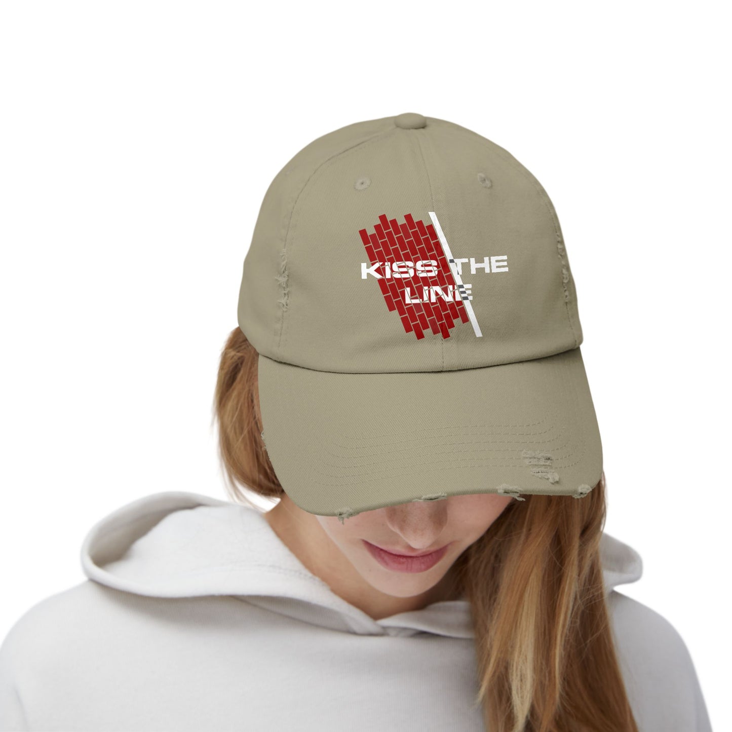 Kiss the Line - Vintage Style Cap