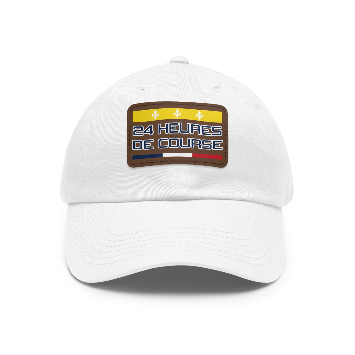 24 Heures de Course Vintage Style - Leather Patch Cap