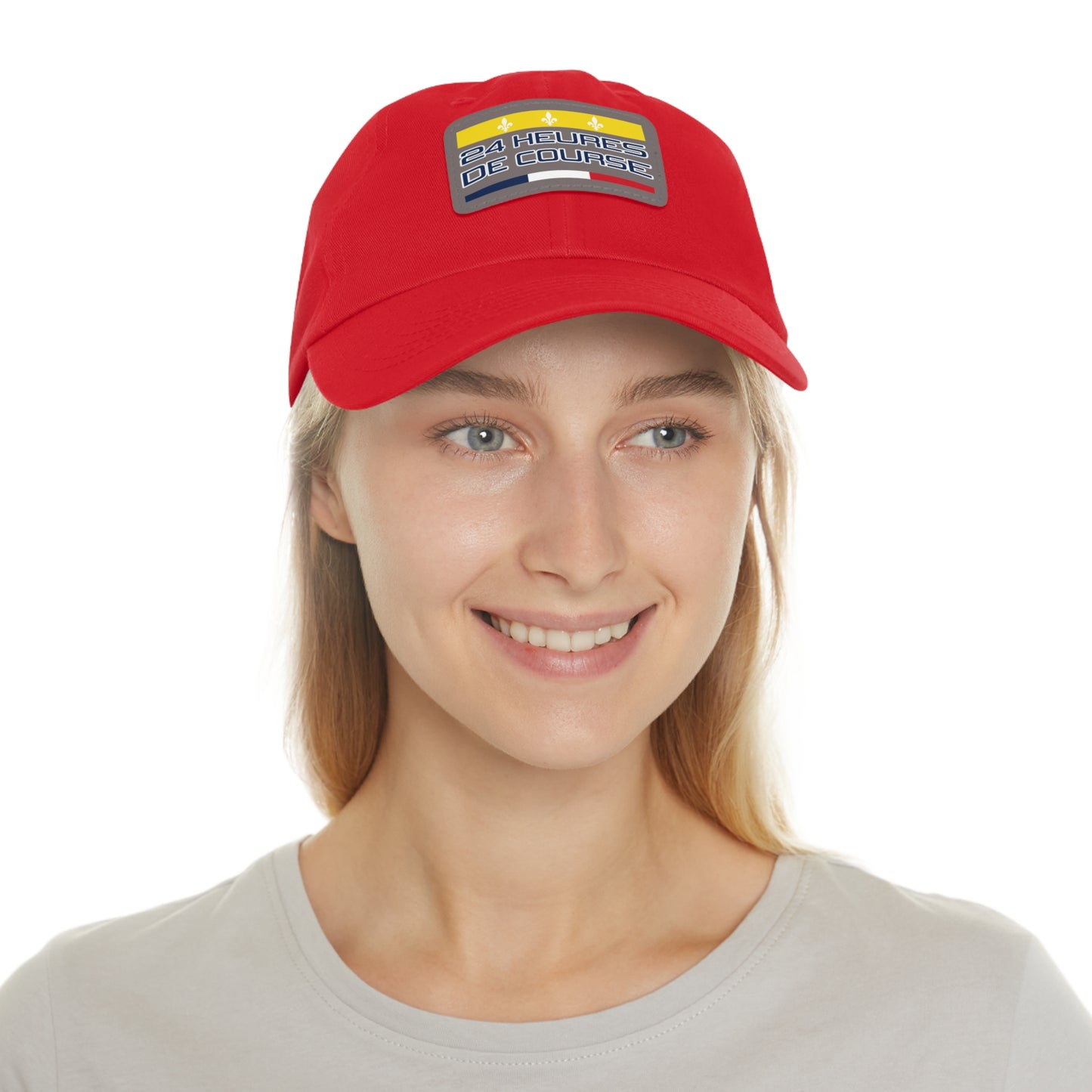 24 Heures de Course Vintage Style - Leather Patch Cap