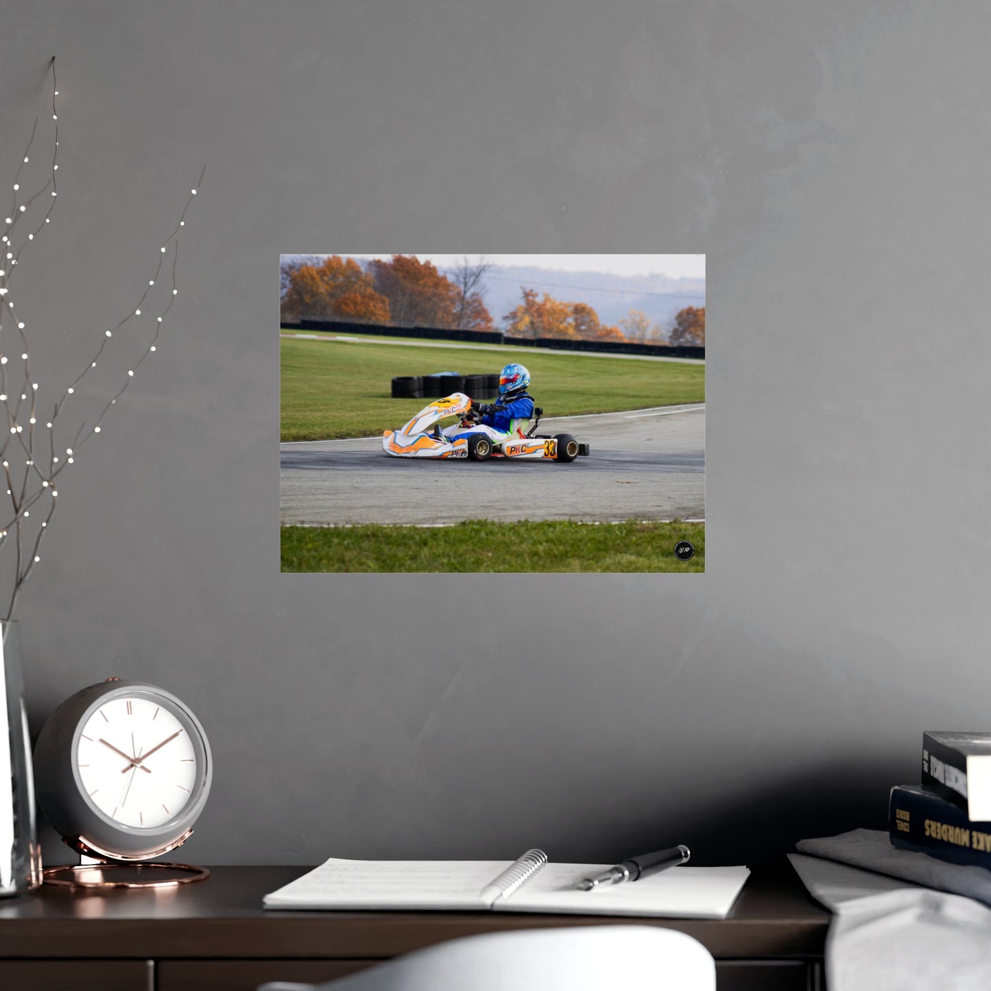 Velocity in Blue – Matte Finish Poster