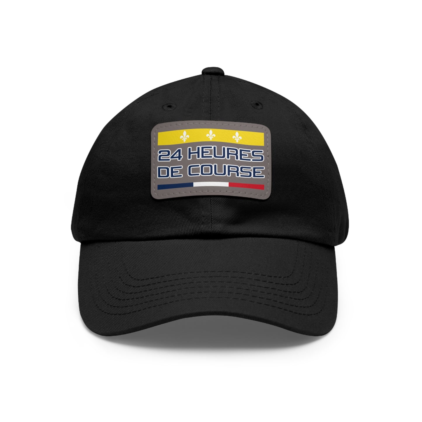 24 Heures de Course Vintage Style - Leather Patch Cap