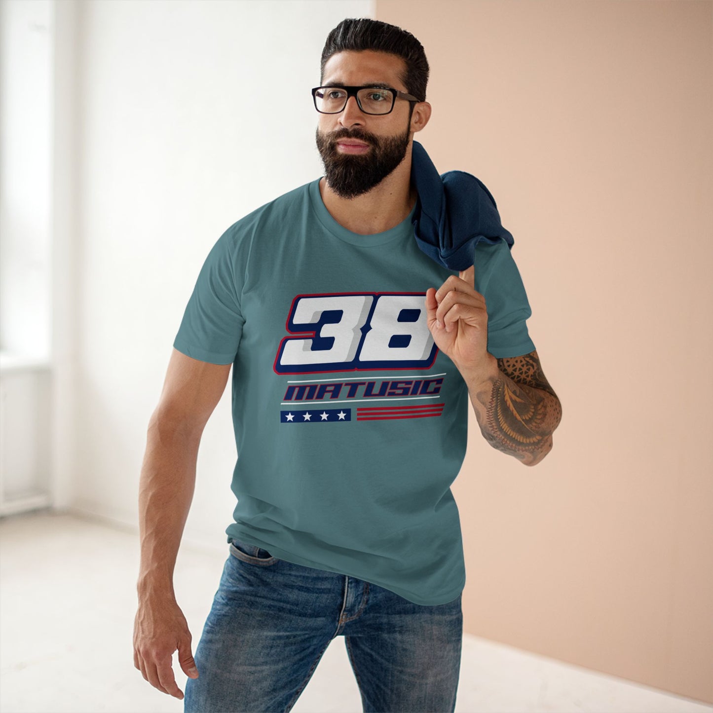 Matusic #38 Stars & Stripes Tee - Men's Fit