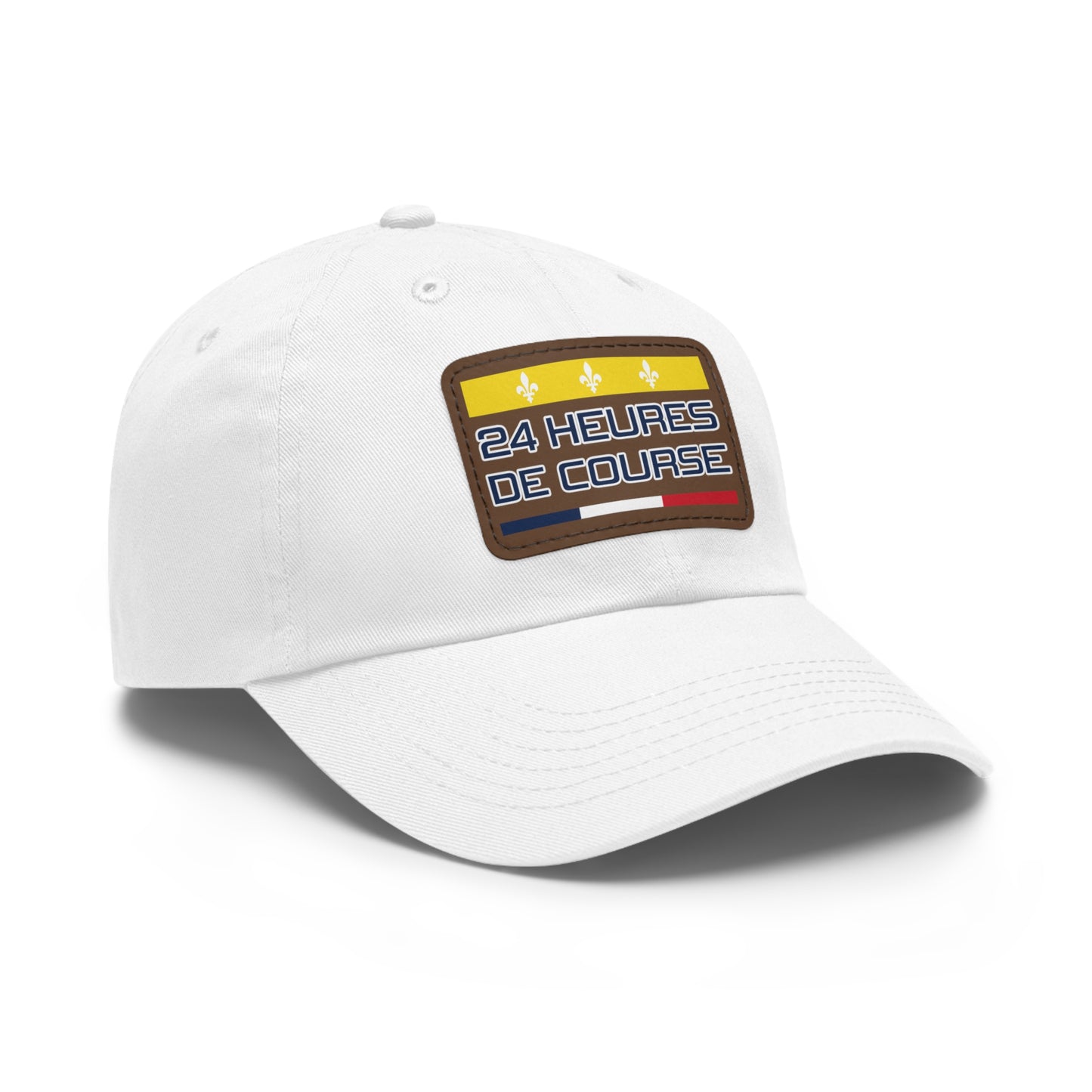 24 Heures de Course Vintage Style - Leather Patch Cap