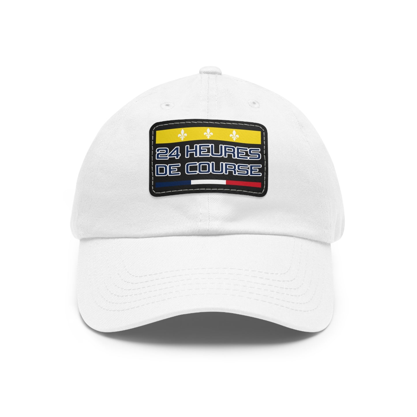 24 Heures de Course Vintage Style - Leather Patch Cap