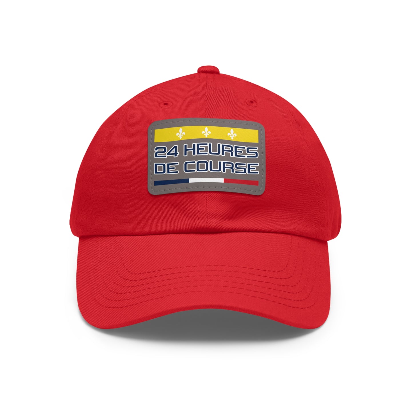 24 Heures de Course Vintage Style - Leather Patch Cap