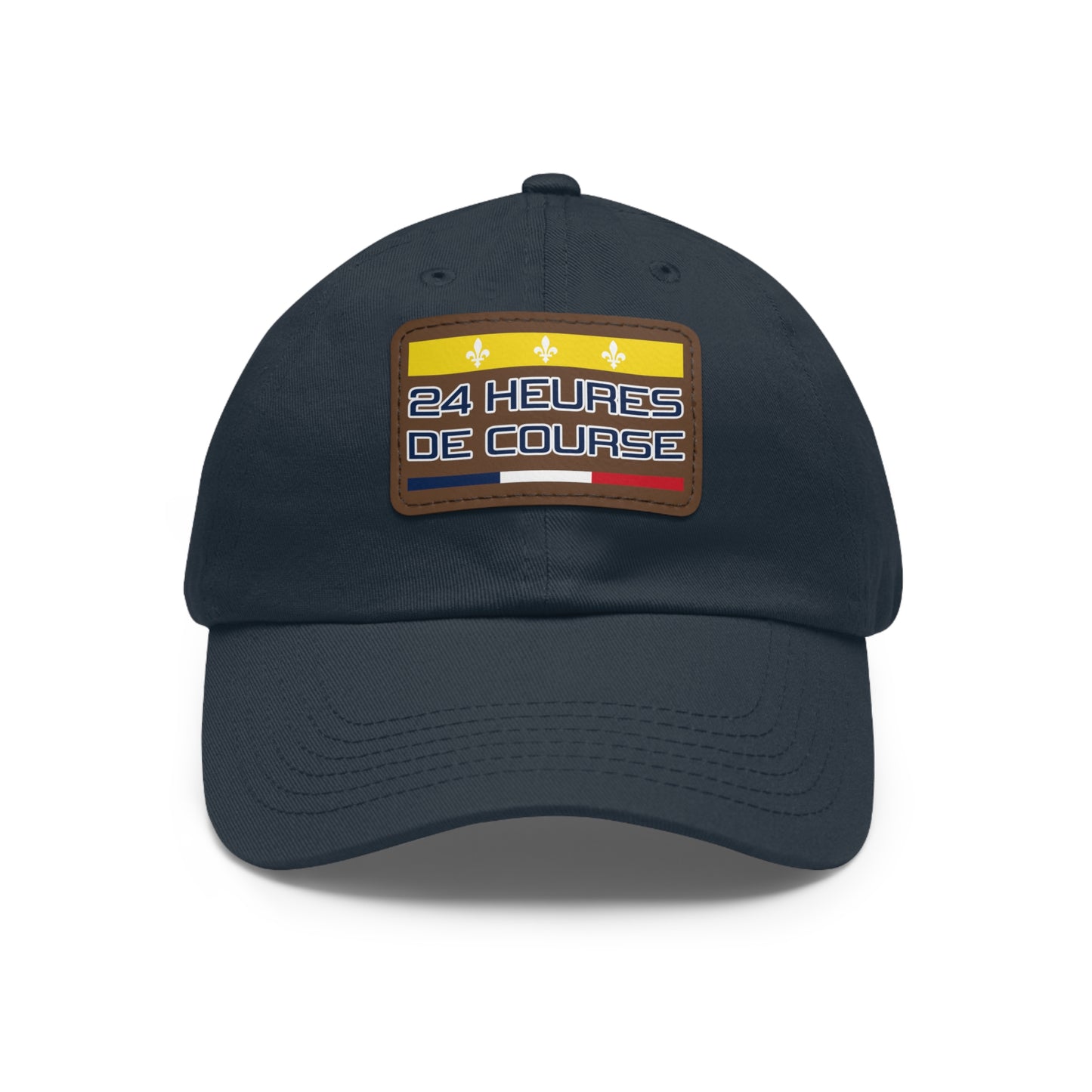 24 Heures de Course Vintage Style - Leather Patch Cap