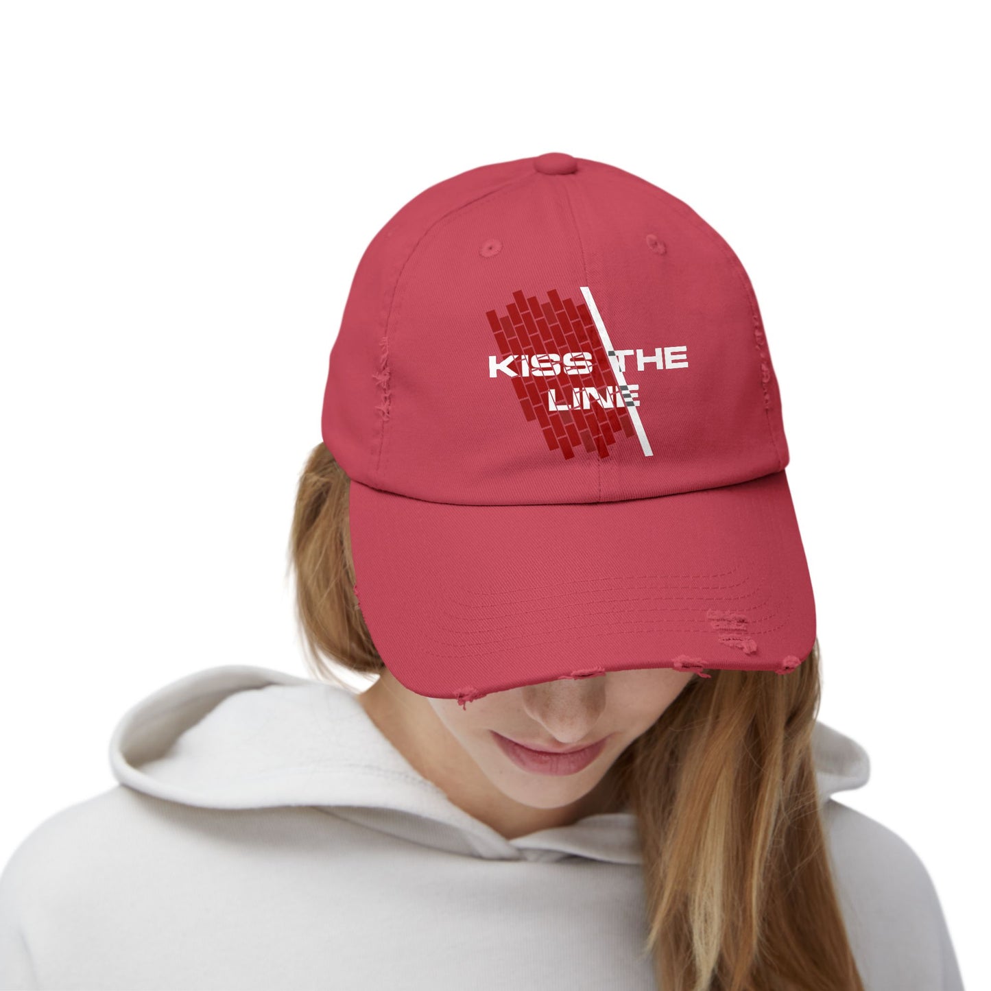 Kiss the Line - Vintage Style Cap