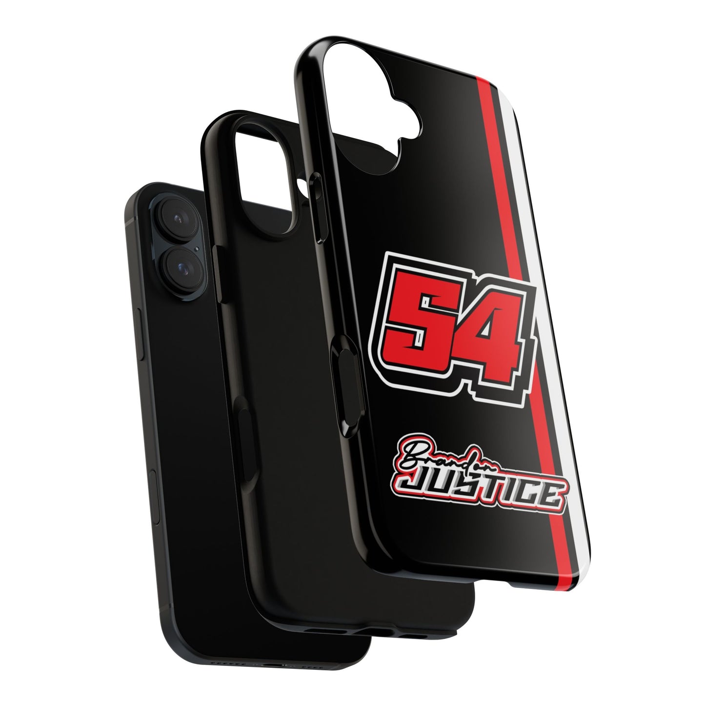 Brandon Justice #54 Race Stripe Phone Case