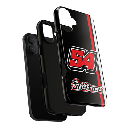 Brandon Justice #54 Race Stripe Phone Case