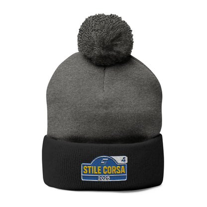 Winter Rally Style Stile Corsa - Pom Pom Knit Cap
