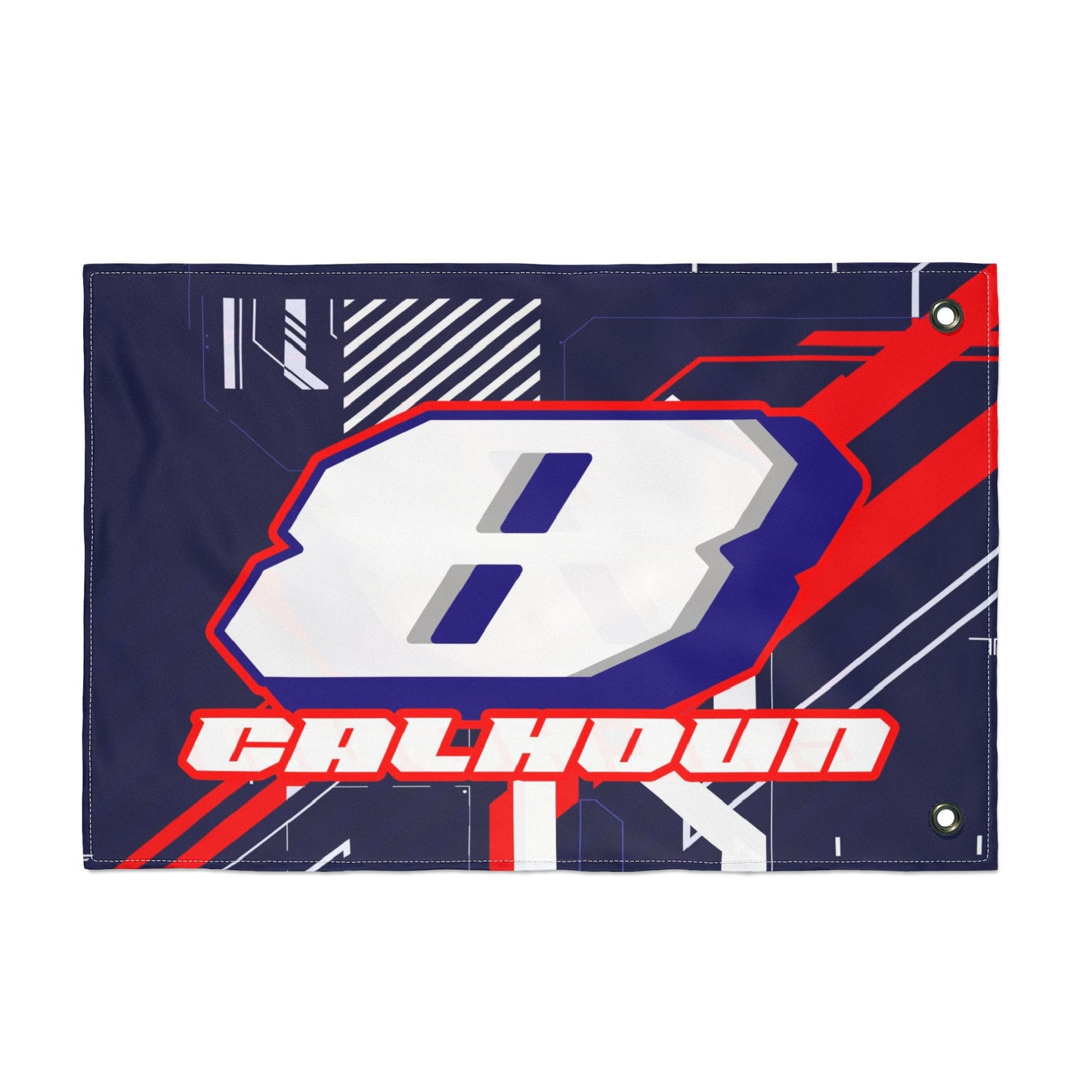 Calhoun #8 Gridwave Flag