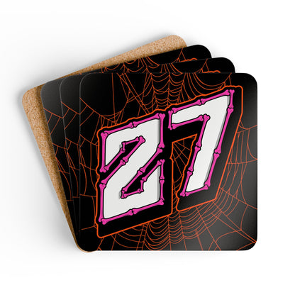 Azevedo #27 - Haunted Grid Coaster Set