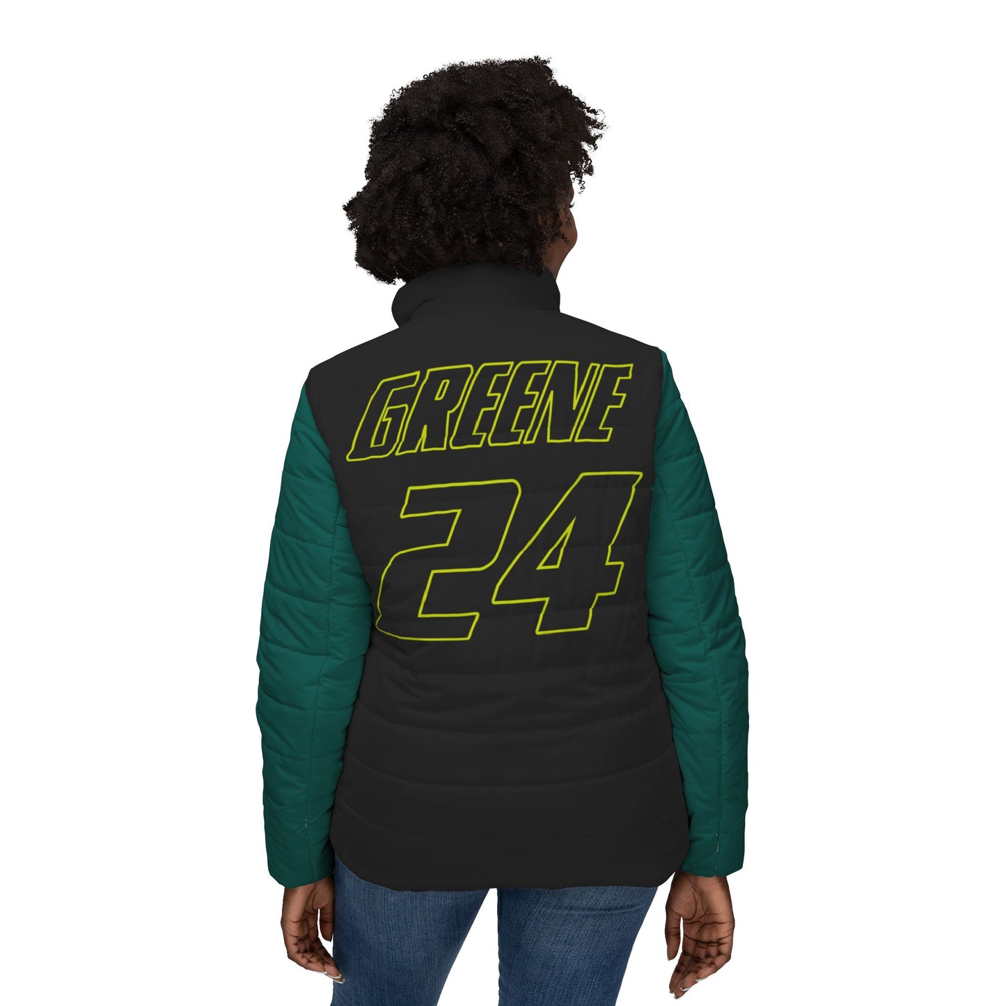 Nate Greene #24 Emerald Apex Puffer - Women's Fit