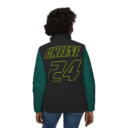 Nate Greene #24 Emerald Apex Puffer - Women's Fit