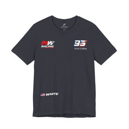White #95 Raceday Tee - Unisex Fit