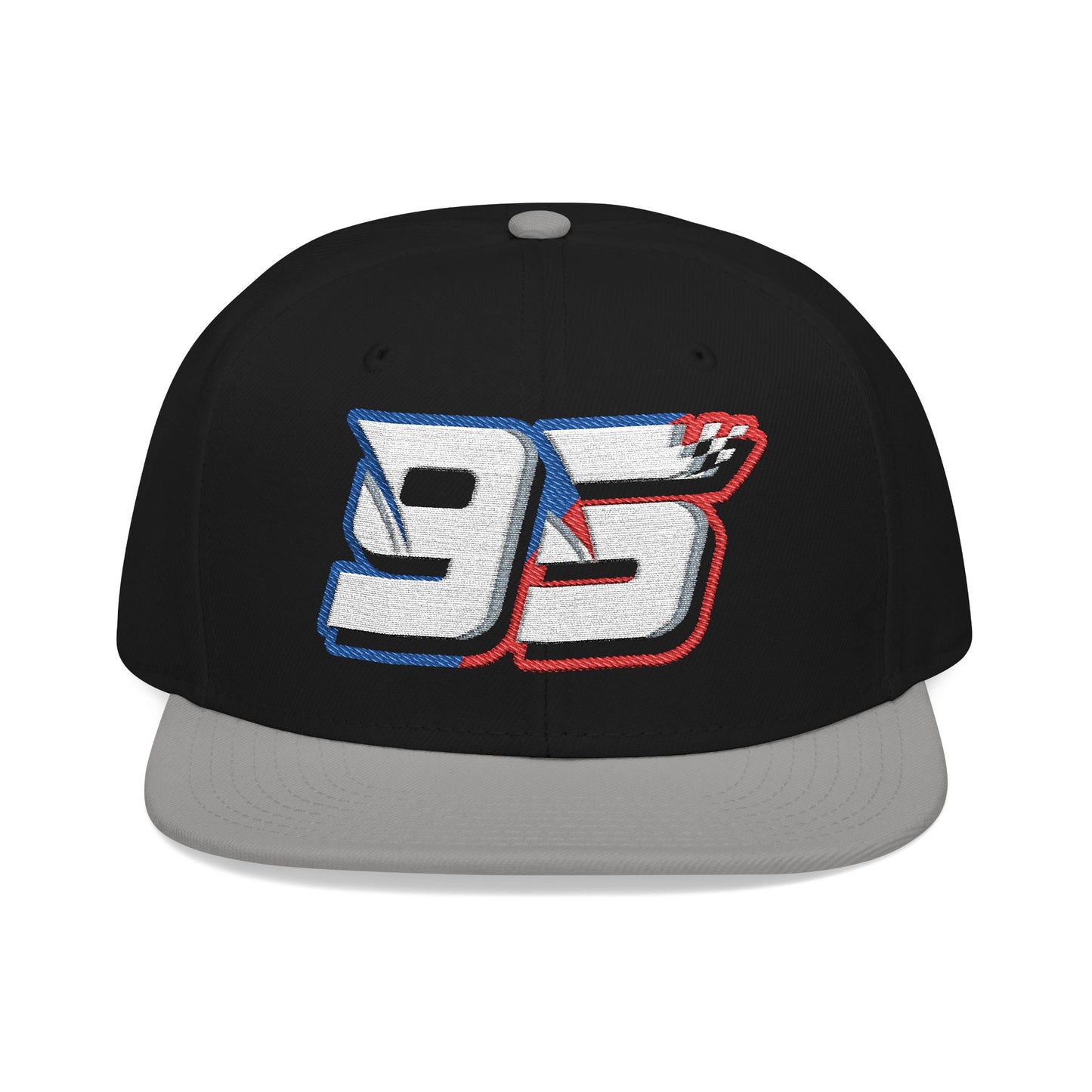 Noah White #95 Checkered Strike Snapback Cap