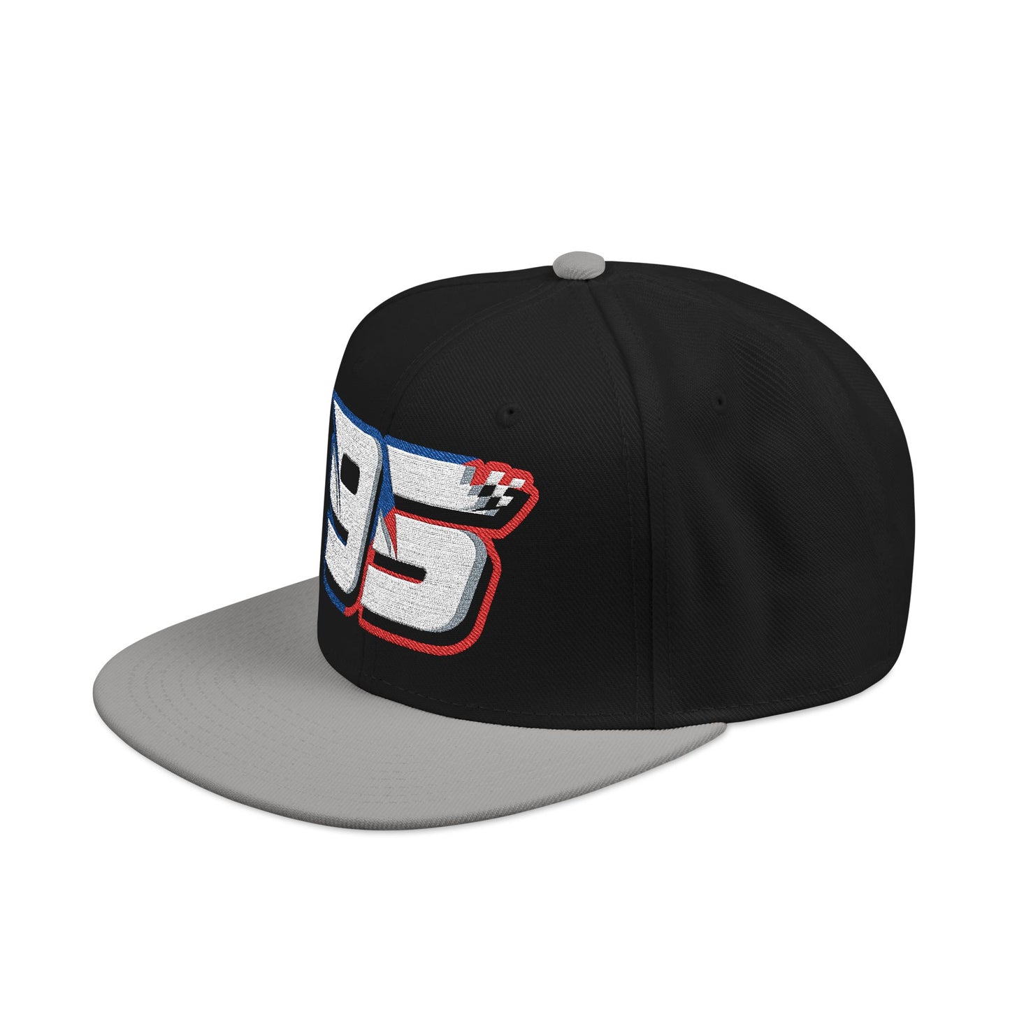 Noah White #95 Checkered Strike Snapback Cap