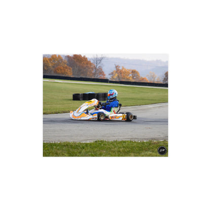 Velocity in Blue – Matte Finish Poster