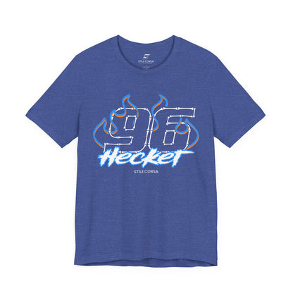 Hecker #96 — Haunted Grid Signature Tee