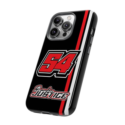 Brandon Justice #54 Race Stripe Phone Case