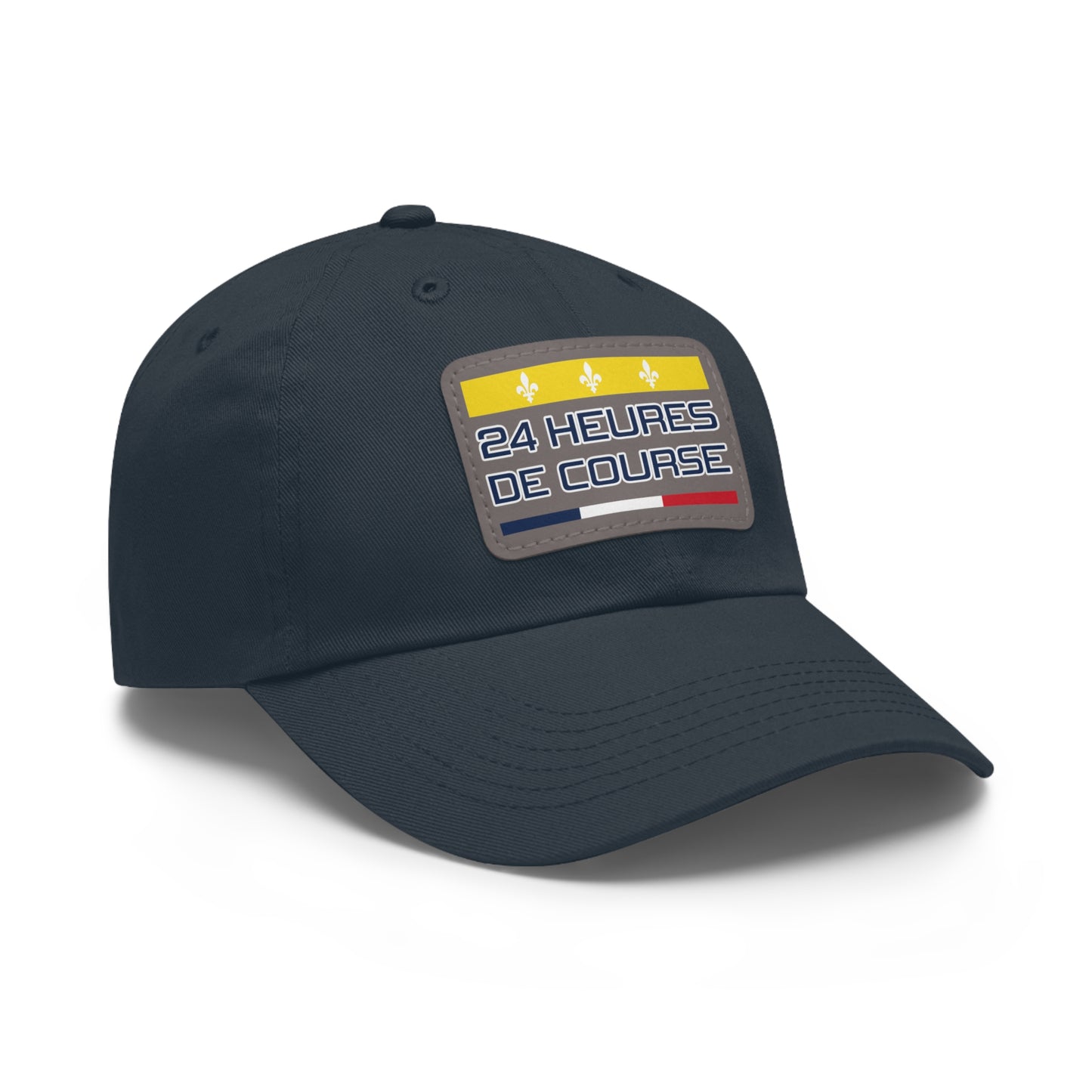 24 Heures de Course Vintage Style - Leather Patch Cap
