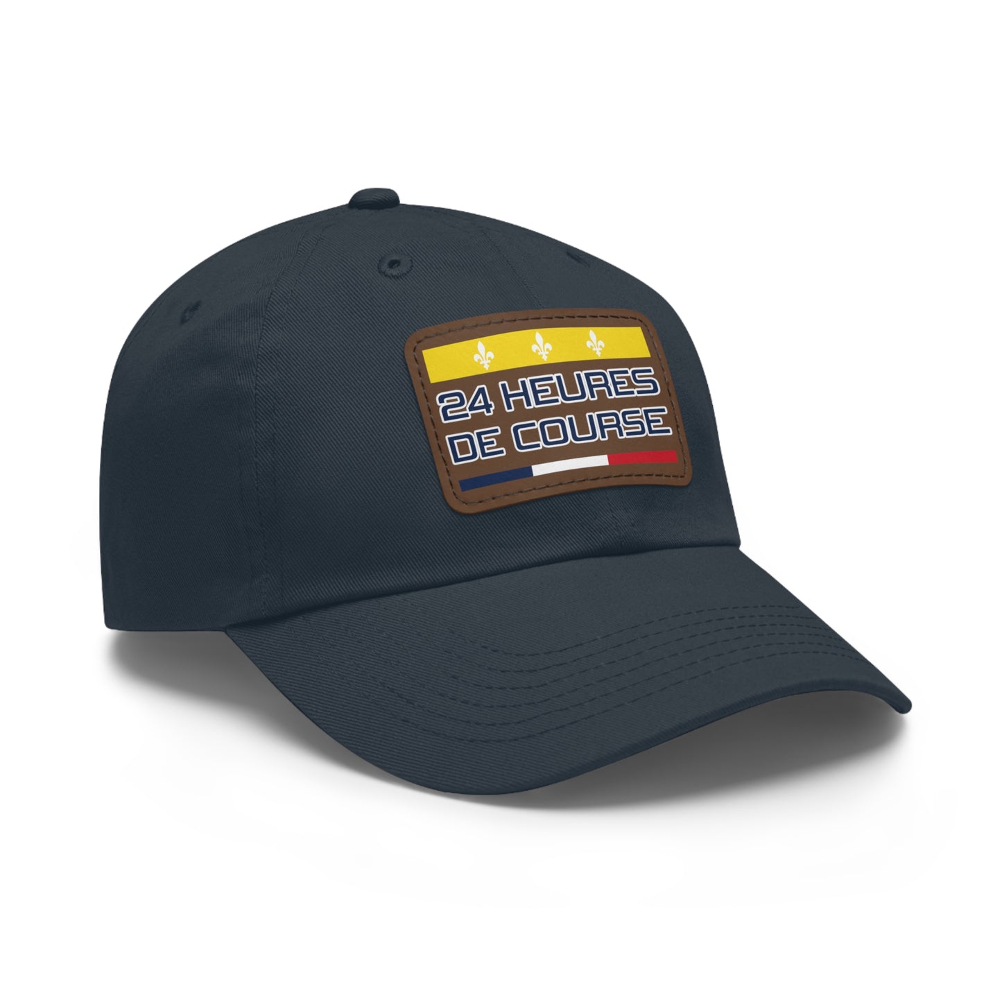24 Heures de Course Vintage Style - Leather Patch Cap