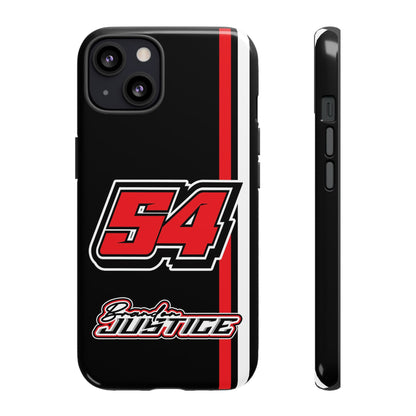 Brandon Justice #54 Race Stripe Phone Case