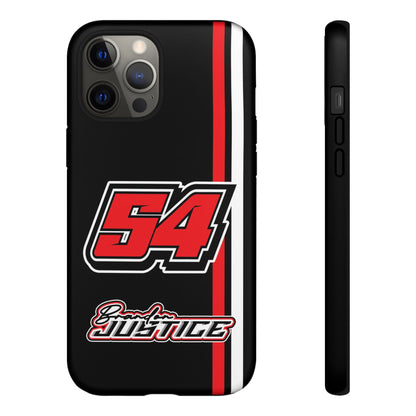 Brandon Justice #54 Race Stripe Phone Case