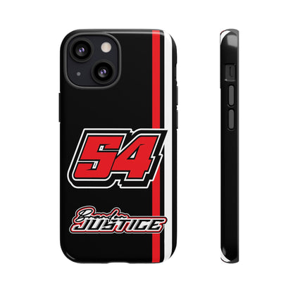 Brandon Justice #54 Race Stripe Phone Case