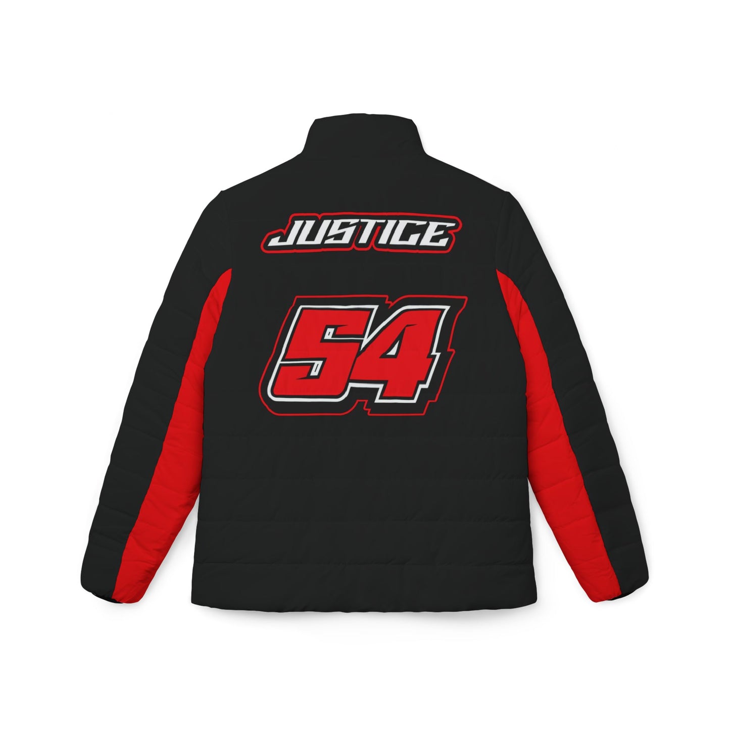 Brandon Justice #54 Black Fury Puffer - Women's Fit