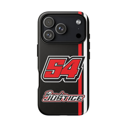 Brandon Justice #54 Race Stripe Phone Case