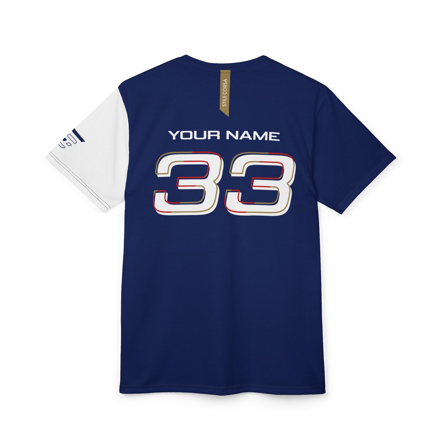 Speed Heritage Performance Tee – Unisex, Custom Name & Number