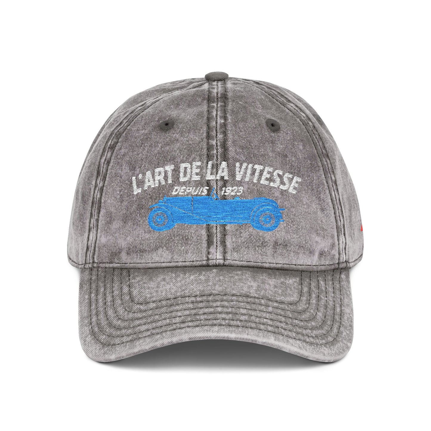 L'Art de la Vitesse  - Embroidered Vintage Style Cap