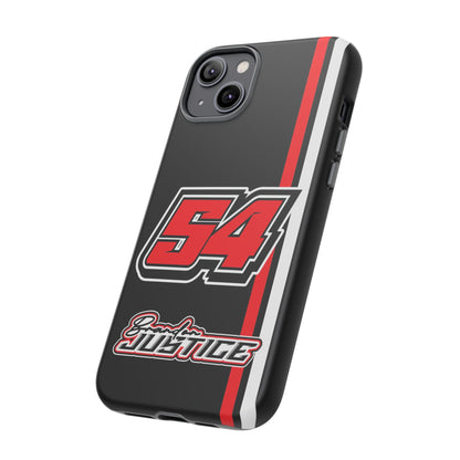 Brandon Justice #54 Race Stripe Phone Case