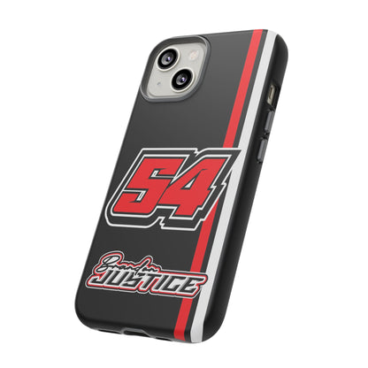 Brandon Justice #54 Race Stripe Phone Case