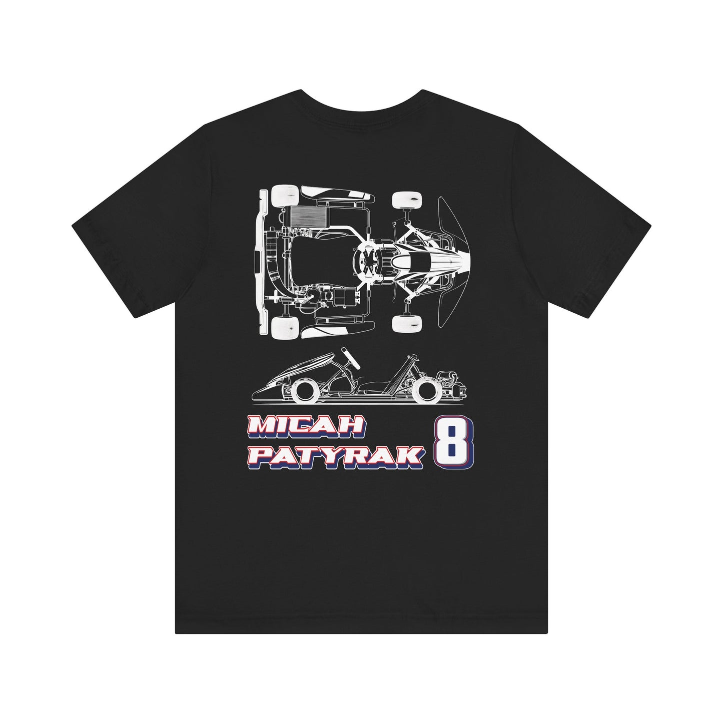 Micah Patyrak #8 Raceday Tee Blueprint Edition  - Unisex Fit