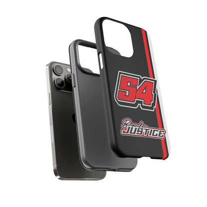 Brandon Justice #54 Race Stripe Phone Case