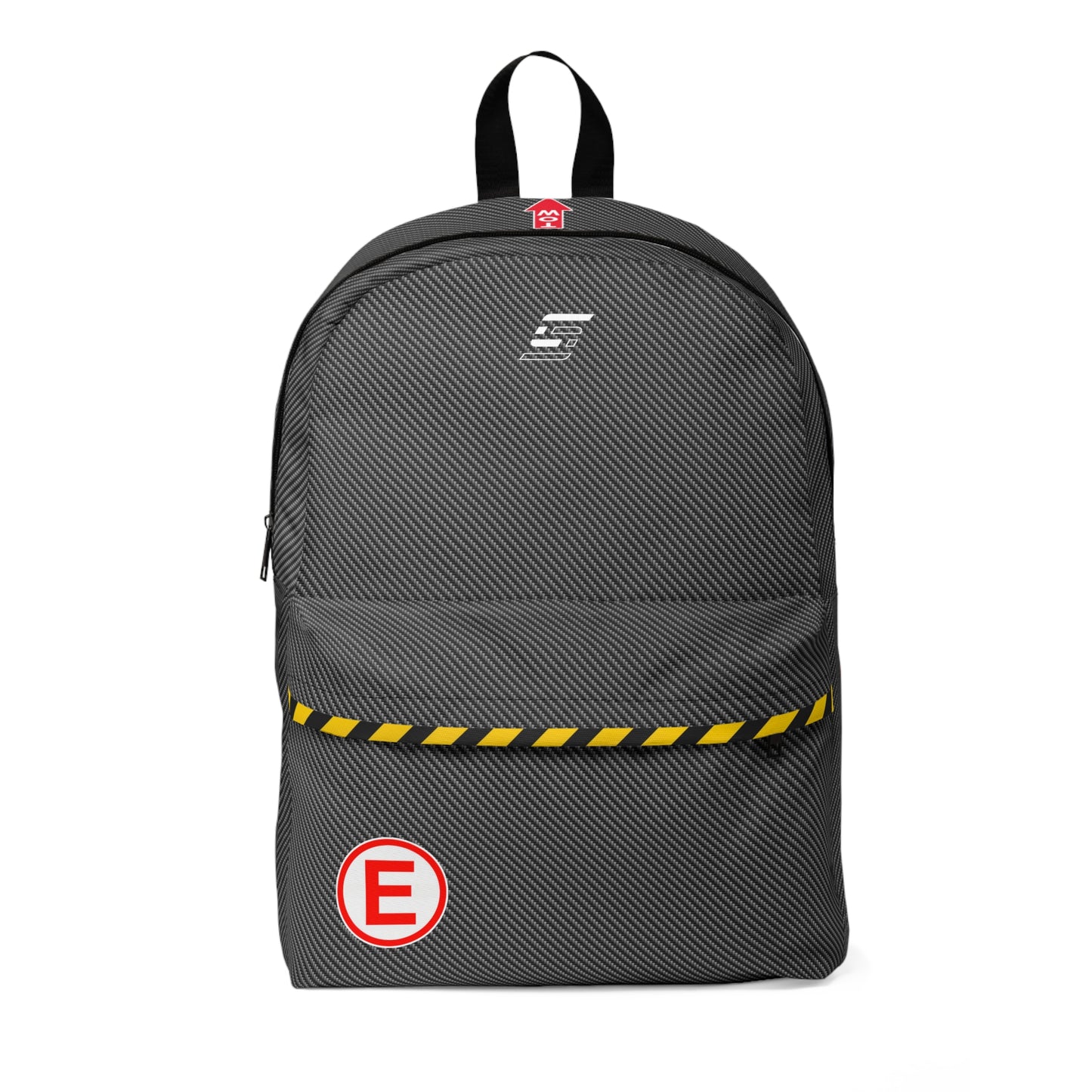 Carbon Fiber Safety Stickers Backpack