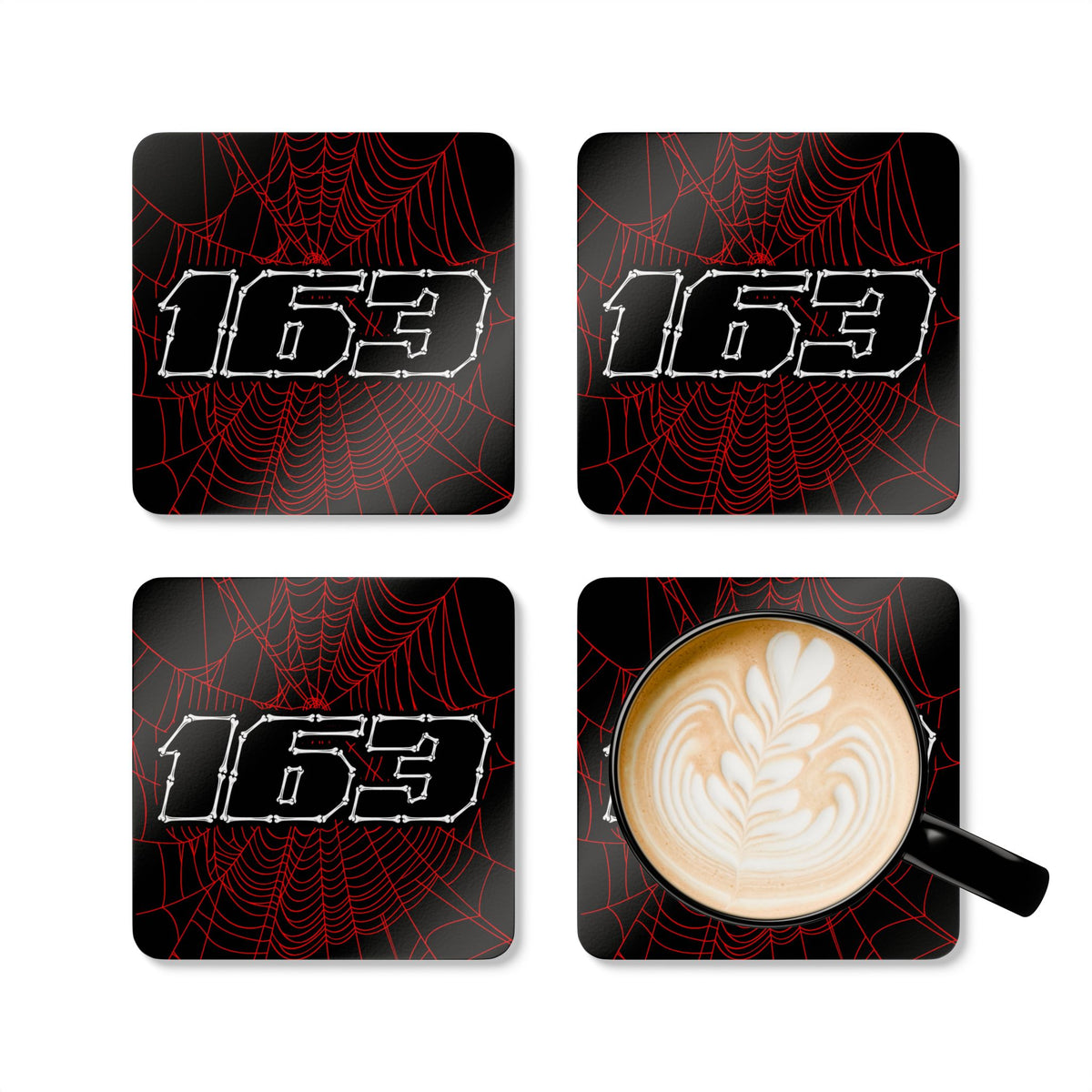 Jeanmenne #163 - Haunted Grid Coaster Set
