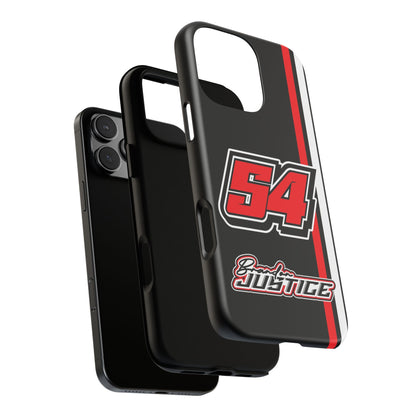 Brandon Justice #54 Race Stripe Phone Case