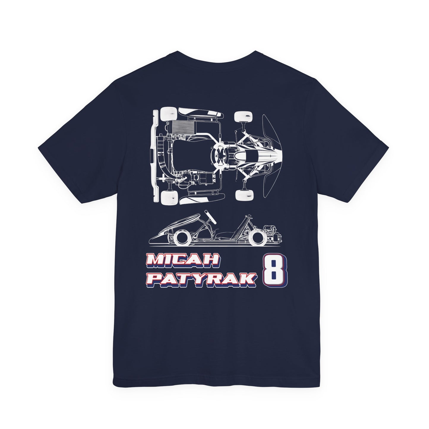 Micah Patyrak #8 Raceday Tee Blueprint Edition  - Unisex Fit