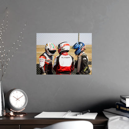 Helmeted Harmony – Matte Finish Poster