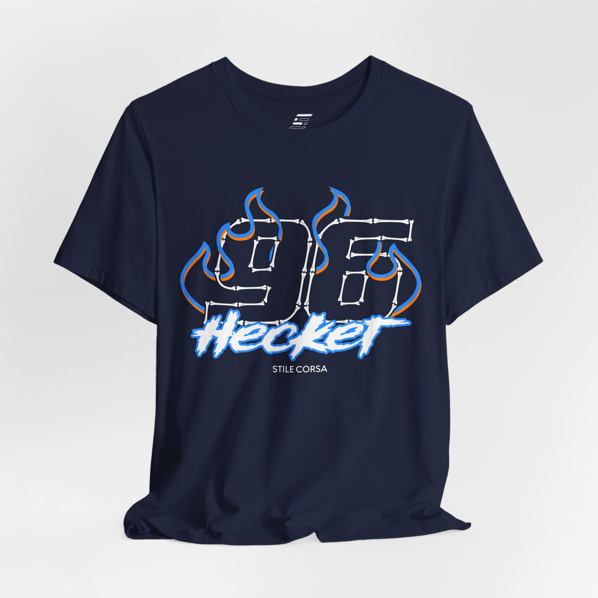Hecker #96 — Haunted Grid Signature Tee