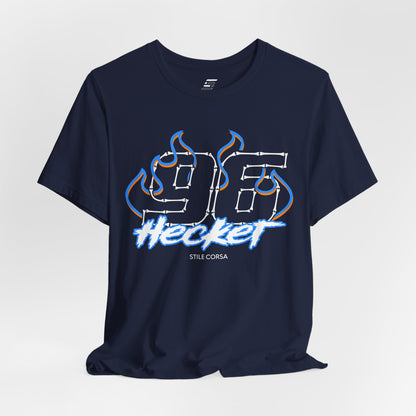 Hecker #96 — Haunted Grid Signature Tee