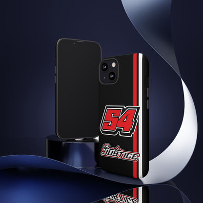 Brandon Justice #54 Race Stripe Phone Case
